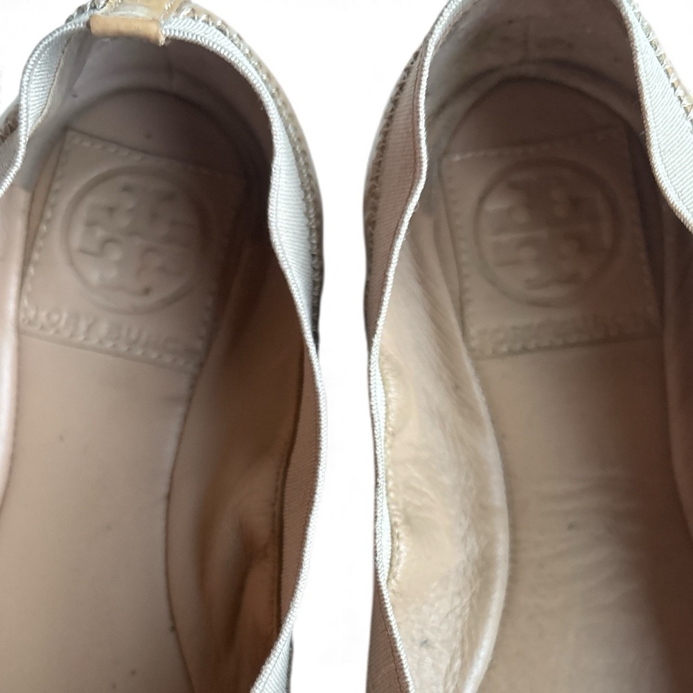 Tory Burch Patent Leather Ballet Flats – Women's Beige / Nude – Size 6.5M - Picture 7 of 9